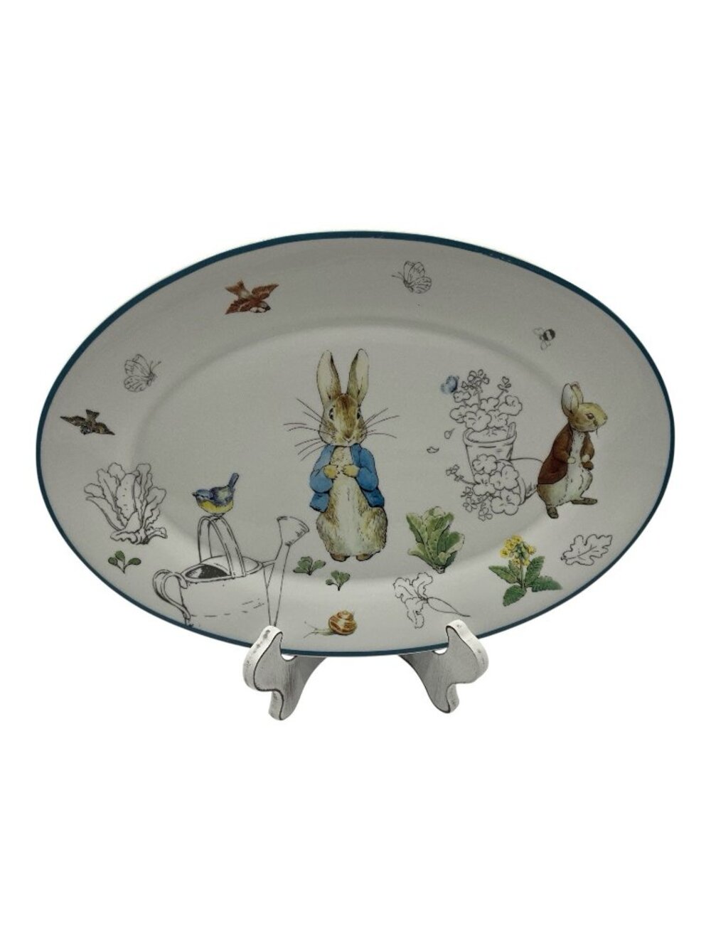 Beatrix Potter PETER RABBIT Oval Serving Platter 14" x 9.4"